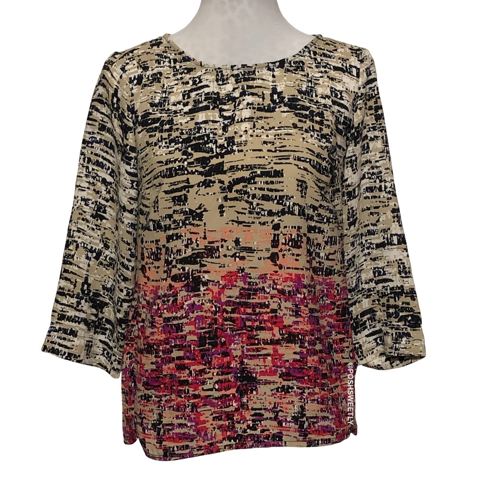 Ombré Printed Blouse - Picture 7 of 8